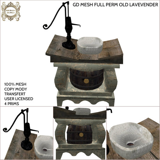 GD MESH FULL PERM OLD LAVENDER