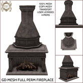 GD MESH FULL PERM FIREPLACE