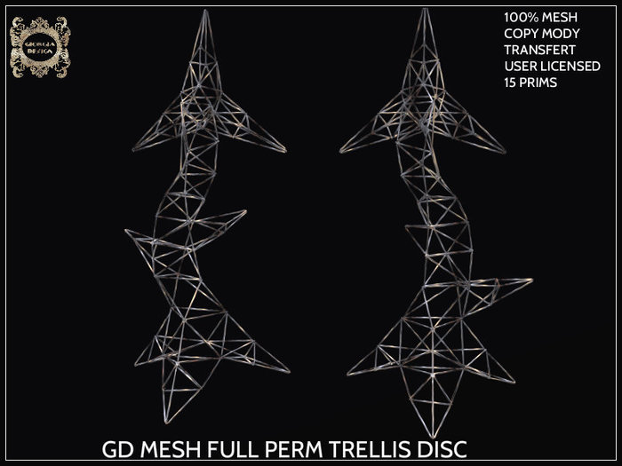 GD MESH FULL PERM TRELLIS DISCO