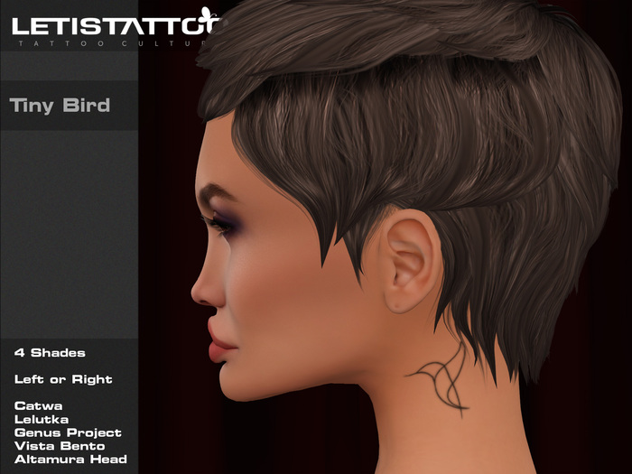Letis Tattoo :: Tiny Bird :: FC19007 :: WearMeToUnpack
