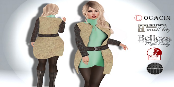 [SAPPHIRE] 8 High Neck Mini Dress and Jacket Over