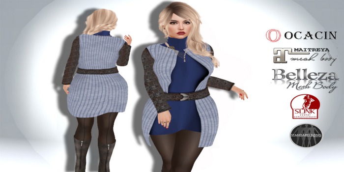 [SAPPHIRE]  High Neck Mini Dress and Jacket Over Demo