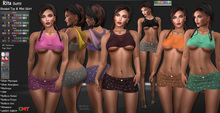 R.F. *RITA Outfit (Top/Skirt) w/hud 30 textures skirt, 30 textures Top