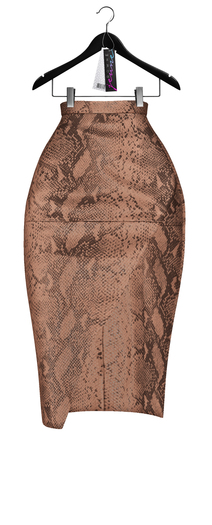 Jeune by Rowne.Emilia Python Skirt - Nude