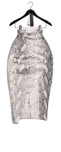 Jeune by Rowne.Emilia Python Skirt - White
