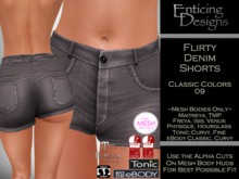 *ED MBO Flirty Denim Shorts - Classic Colors - 9