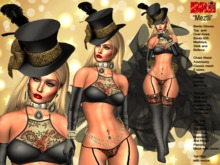**MEZTLI BLACK VERSION BURLESQUE CARNIVAL SAMBA STYLE OUTFIT**