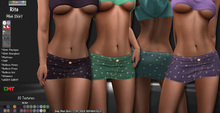 R.F. *RITA MINI SKIRT w/hud - 30 textures