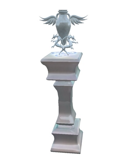 ::MJ:: Ice Pillar - Dragons Statue