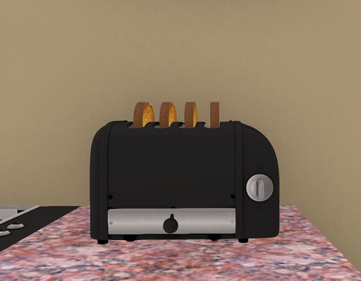 ~TCD~ Country Kitchen Toaster Black