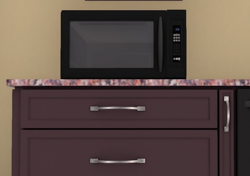 ~TCD~ Country Kitchen Microwave Black