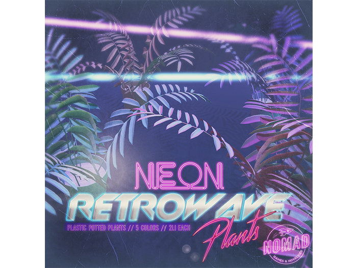NOMAD // Neon Retrowave Plants