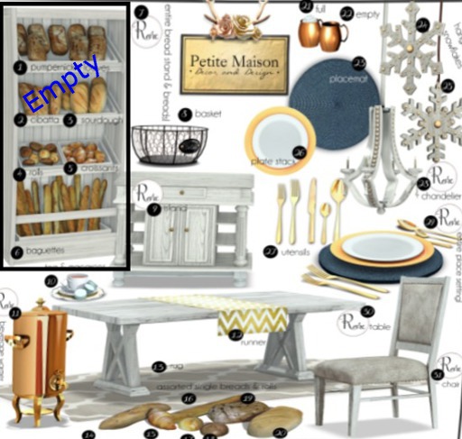 {Petite Maison} Farmhouse Stacked Dishes