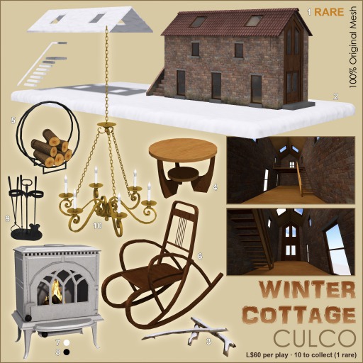 10 -Culco- Winter Cottage -Chandeliers 9Li