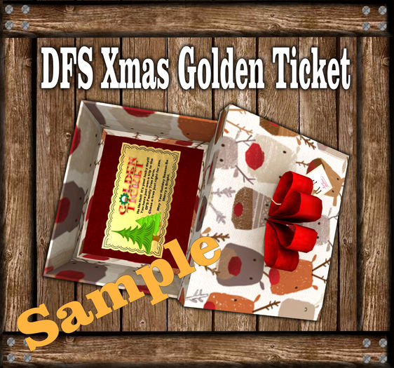 DFS Xmas Golden Ticket Texture