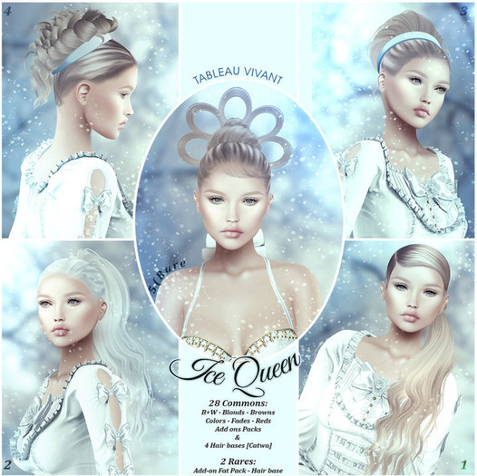 Tableau Vivant // Ice Queen hair gacha [1] - Browns