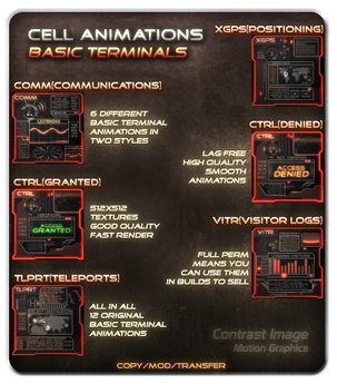 Second Life Marketplace - [Animated Textures] Basic Terminals (RED ...