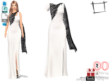 Dae Obj FBX Women's Over Shoulder Shawl Dress Slink, Belleza, Maitreya, Tonic, Ocacin Standard