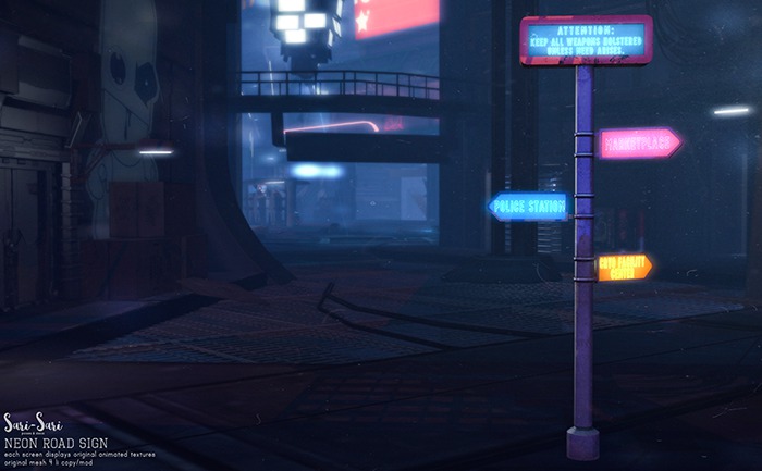 Sari-Sari - Neon Road Sign