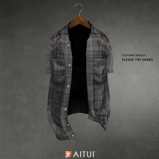 AITUI - Slick Fold Top - Grey