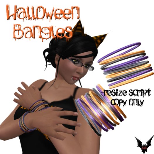 Half Evil- Halloween Bangles