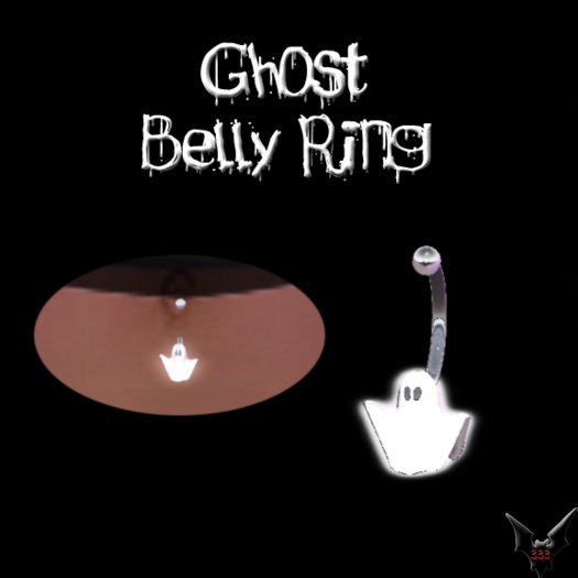 Half Evil- Ghost Belly Ring