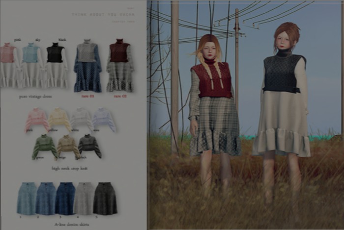 dami, A-line denim skirts,3 s