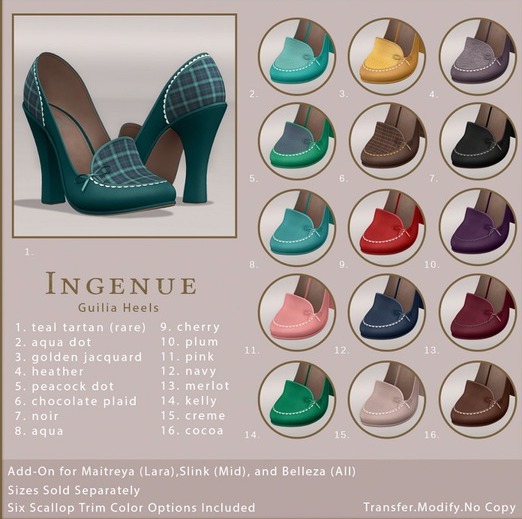 Ingenue :: Guilia Heels (Belleza) :: Aqua