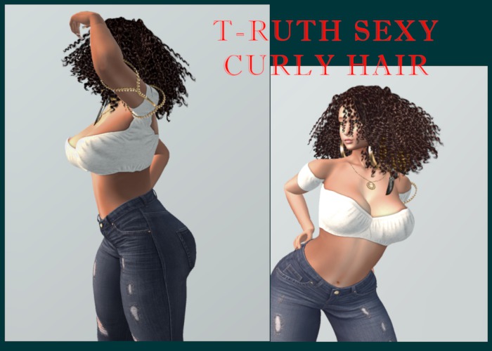 T-RUTH New fresh Short Curly Hair 