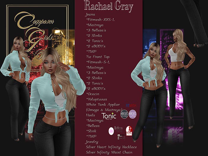 !CGF-*Rachael Gray* Complete Jeans Outfit