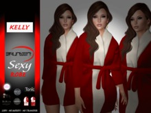 Brunsen! Kelly Sexy Robe Costume Shower Red White {wear}