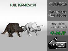 .::QUTWORLD .::Triceratops  Mesh Model::.FP Unpack (ADD)