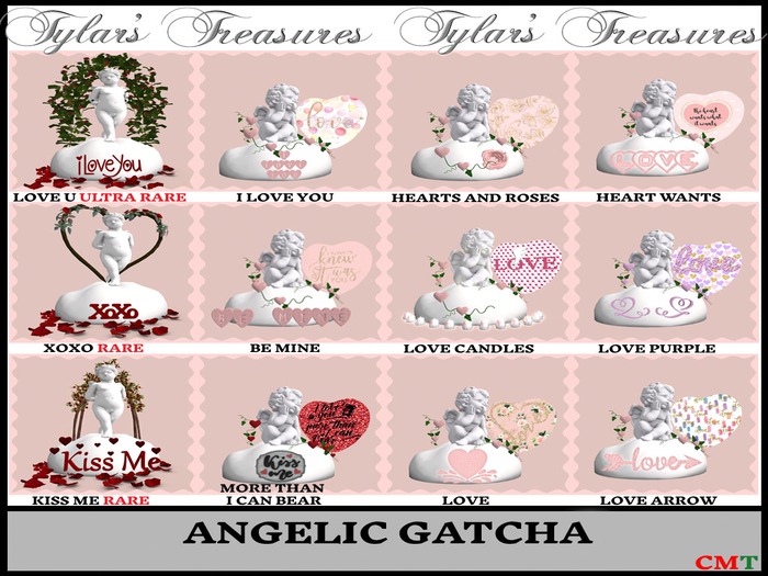 .:TT:.  ANGELIC GATCHA Complete set NO RARE