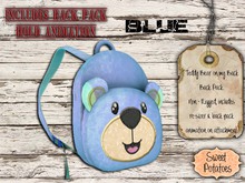 < SP > Teddy on my Back Back Pack - Blue