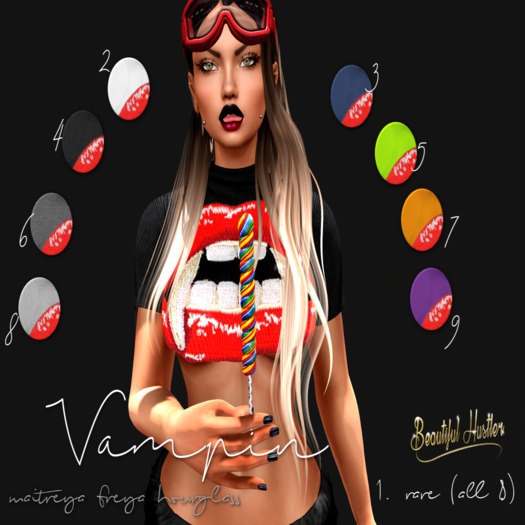 1. bh. vampin tee(M)  all RARE