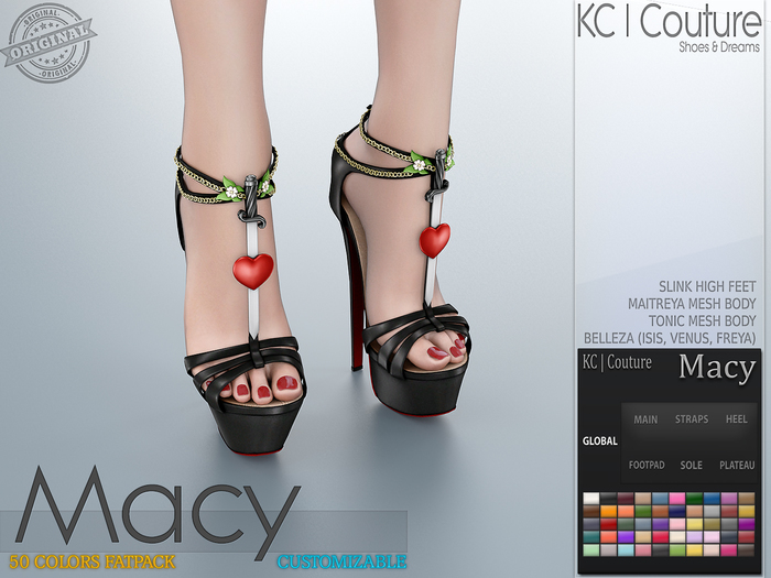 -KC- MACY HEELS / MAITREYA SLINK BELLEZA TONIC