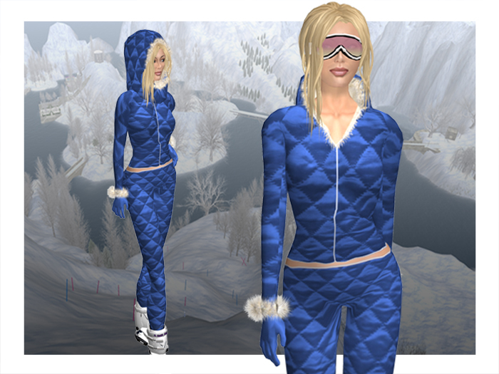 Women's Apres ski suit - Blue Run