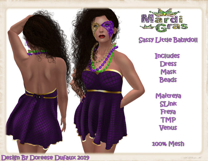 BABYDOLL PURPLE NET BOX