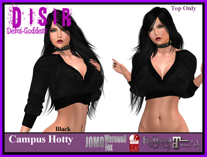 ~Disir DG~(Campus Hotty) Blk Sweater