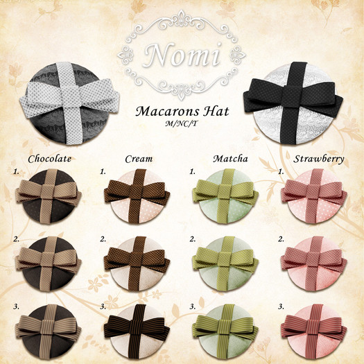 -Nomi-Macarons hat White RARE