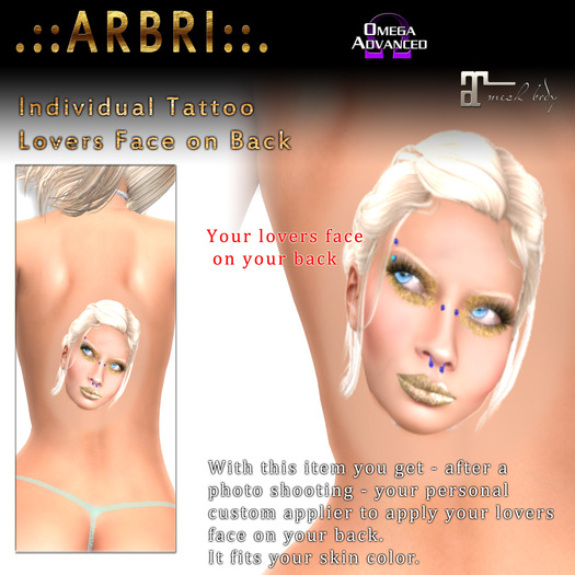 .::Arbri::. Individual Lovers Face on Back (Mesh)