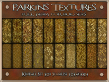 Parkins Textures - Kendall Set - 20x Full Perm Seamless 1024x1024 - Fabric, Material, Texture, Cloth, Gold, Yellow, Fall