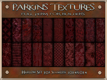 Parkins Textures - Harlow Set - 20x Full Perm Seamless 1024x1024 - Fabric, Material, Texture, Cloth, Fall, Red, Autumn