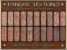 Parkins Textures - Dakota Set - 20x Full Perm Seamless 1024x1024 - Fabric, Material, Texture, Cloth, Pink, Leaf, Canvas