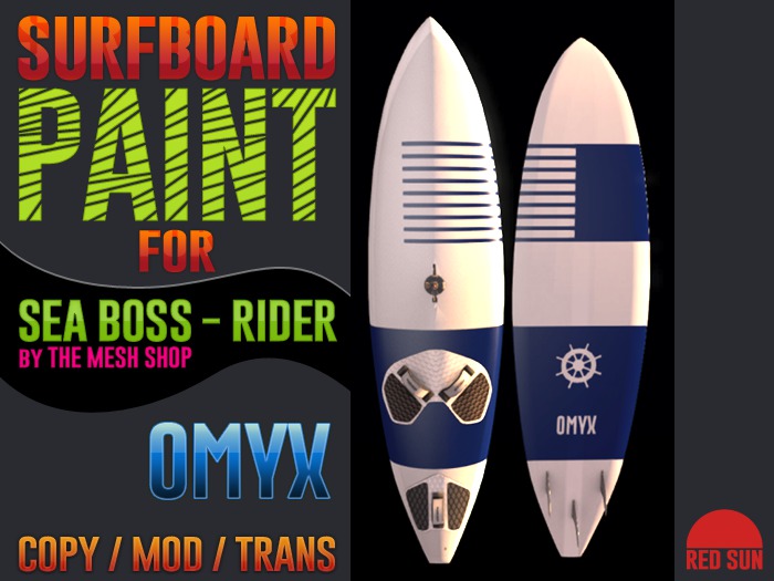 SeaBoss Rider - OMYX Board Paint #1 - REDSUN