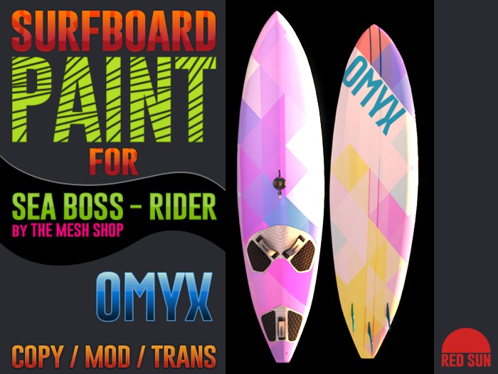 SeaBoss Rider - OMYX Board Paint #2 - REDSUN