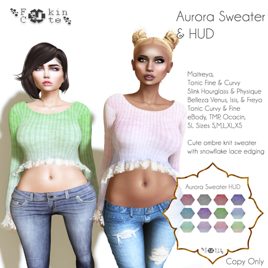 FC Aurora Sweater with HUD *ADD ME DO NOT REZ*