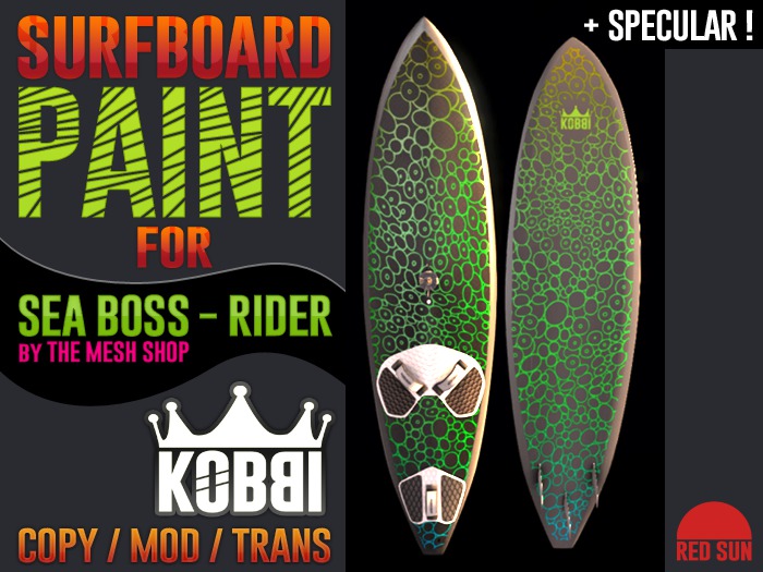 SeaBoss Rider - KOBBI Board Paint #1 - REDSUN
