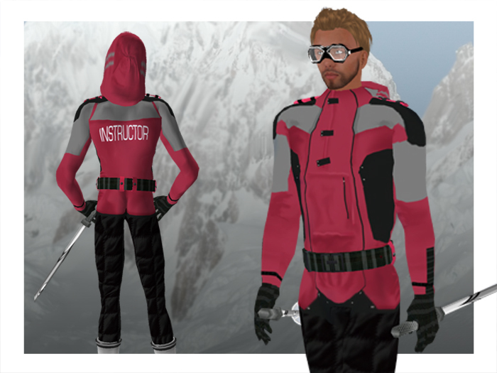 Men's Ski gear - Alpine red (m)