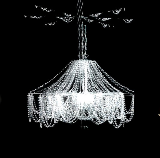 Chandelier Dropping Silver by Rita Munro